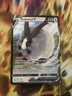 Pokemon TCG Rebel Clash Dubwool V 153/192 Ultra Rare NM - Image 1