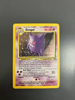 Pokemon TCG Gengar Holo 5/62 Great Condition Holographic Base Set Fossil - Image 1