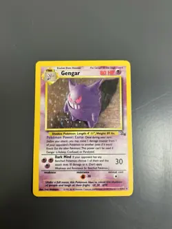 Pokemon TCG Gengar Holo 5/62 Great Condition Holographic Base Set Fossil - Image 2