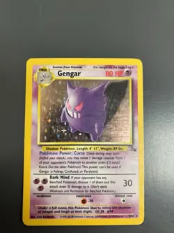 Pokemon TCG Gengar Holo 5/62 Great Condition Holographic Base Set Fossil - Image 3