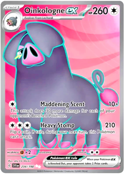 Pokemon TCG Oinkologne ex 234/198 Scarlet & Violet Base Full Art Ultra Rare Holo - Image 1