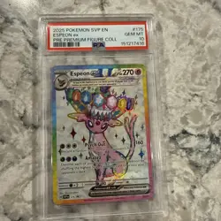 2025 POKEMON SVP PROMO PREMIUM FIGURE COLLECTION #175 ESPEON EX PSA 10 - Image 2