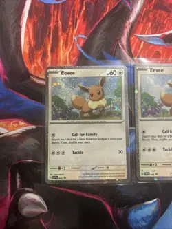 2x Pokemon TCG Eevee SWSH190 (HOLO SWIRL) Sword & Shield Cosmos Holo Promo - Image 4