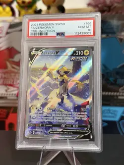 Pokemon Zeraora V Full Art Holo Ultra Rare 166/198 Chilling Reign PSA 10 - Image 1
