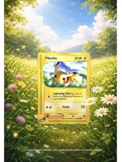 ⚡✨ Pokemon TCG – Pikachu 124/165 – Expedition Base Set – Regular Common – MP - Image 1