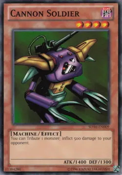 Yugioh Cannon Soldier SD10-EN009 Common NM - Image 1
