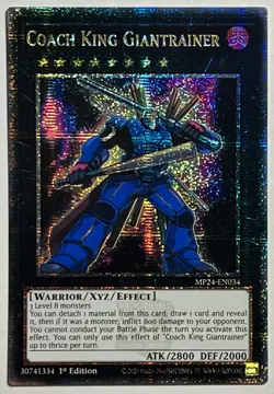 Coach King Giantrainer MP24-EN034 (NM) QC Secret Rare 1st Edition Yu-Gi-Oh! TCG - Image 1