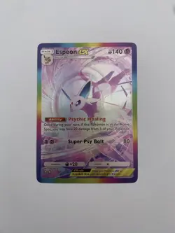 Espeon Ex Pocket TCG Card Holo - Wisdom of Sea and Sky - CUSTOM FAN MADE - Image 1
