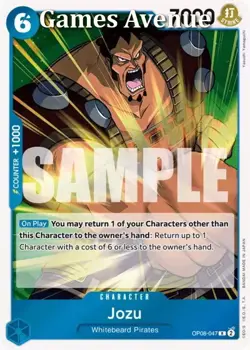 One Piece Card Game ! Jozu OP08-047 RARE - Anglais ! - Image 1