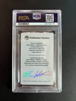 2025 POKEMON CENTER X BEAR WALKER COLLECTION CARDS VAPOREON 325/720 PSA 10 - Image 2