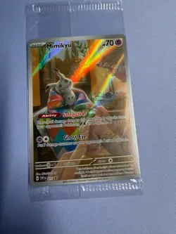 Pokemon TCG Mimikyu 075 Sv: Scarlet & Violet Black Star Promo Card Holo SEALED - Image 1