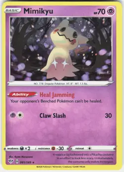 Mimikyu - (Cosmos Holo) Promo Miscellaneous Cards & Products 081/189 NM Holo - Image 1