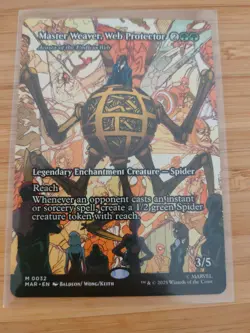 MTG Master Weaver, Web Protector (Borderless) 0032 Spider-Man M/NM Free UK P&P - Image 1