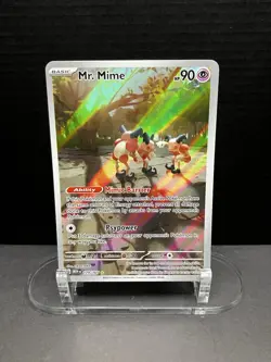 Pokemon TCG- Mr. Mime 179/165 Sv: Scarlet & Violet 151 Holo - Illustration Rare - Image 1