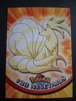 NM Ninetales #38 Pokemon 1999 Topps TV Animation Edition Series 1 Blue Logo - Image 1