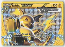 Raichu BREAK 50/162 Rare BREAK BREAKthrough Pokemon MP - Image 1