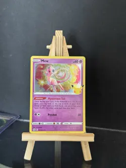 Pokemon TCG Celebrations Mew Holo Card 011/025 25th Anniversary Rare Near Mint - Image 1