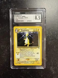 CGC 8.5 Ampharos 2000 Neo Genesis 1/111 Holo Rare Pokemon Card - Image 1
