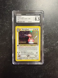 CGC 8.5 Porygon2 2001 Neo Revelation 1st Edition 12/64 Holo Rare Pokemon Card - Image 1