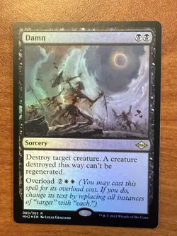 Damn FOIL Modern Horizons 2 Rare MTG Commander Wipe - Image 1