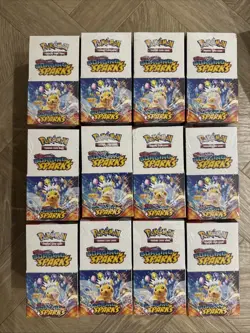 Pokemon Surging Sparks 12x Half Booster Box Full Case Factory Sealed - Image 1