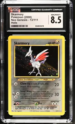 Pokemon Neo Genesis SKARMORY Holo CGC 8.5 (4218) Graded Power - Image 1