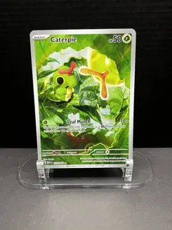 Pokemon TCG - Caterpie 172/165 Sv: Scarlet & Violet 151 Holo Illustration Rare - Image 1