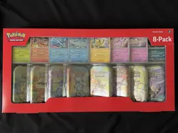 2025 Pokemon Prismatic Evolutions Mini Tins 8-Pack (Costco Exclusive) - Image 1