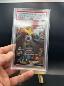 Entei EX PSA 10 Dark Rush Pokemon Card 2011 SR BW4 070/069 Japanese 1st Edition - Image 2