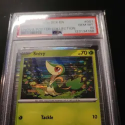 💎 2025 Pokemon Black Bolt Unova Poster 001 Snivy Holo Promo PSA 10 Card - Image 4