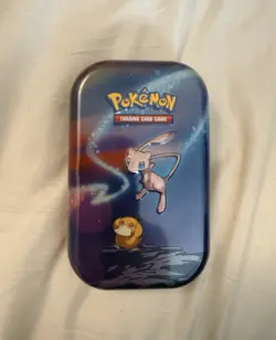 Pokemon Tcg Mini Tin Kanto Power Mew Psyduck With Collectible Art Card & Coin - Image 1