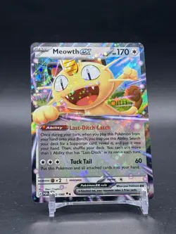 Meowth ex 062/088 DOUBLE RARE HOLO Perfect Order Pokemon Card TCG English NM - Image 1