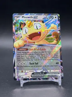 Meowth ex 062/088 DOUBLE RARE HOLO Perfect Order Pokemon Card TCG English NM - Image 4