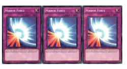 Yugioh- 3X Mirror Force - Common - 1st Edition - SDDL-EN035 - Light Play - Image 1
