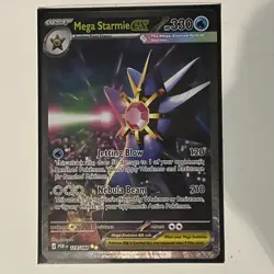 Pokemon Mega Starmie EX 118/088 Rare POR EN Stage 1 Water Card English - Image 2