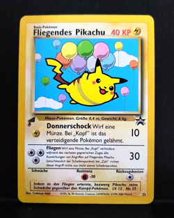 FLIEGENDES PIKACHU German Black Star PROMO No. 25 Pokemon RARE. - Image 1