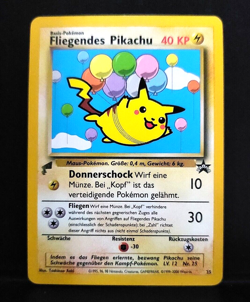 FLIEGENDES PIKACHU German Black Star PROMO No. 25 Pokemon RARE. - Image 2