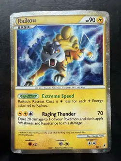 Pokemon Raikou (Shiny) SL9 Call of Legends Holo (HP) - Image 1