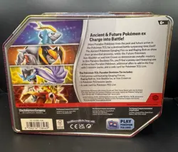 Pokemon Paradox Destinies Tin Iron Boulder ex Foil Promo Booster Pack English - Image 2