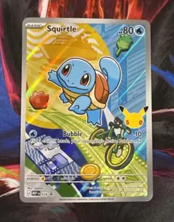 First Partner Illustration Squirtle Promo Full Art Holo 037 Pokemon TCG - Image 1