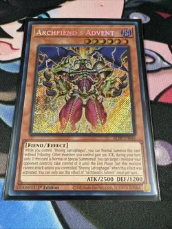 Yugioh BLTR-EN046 Archfiend’s Advent - Secret Rare 1st Edition - Image 4