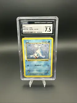 Pokemon Seel 1st Edition Shadowless 41/102 Base Set CGC 7.5 (NM/MINT) - Image 1