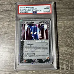 PSA 8 Rocket's Sneasel ex 103/109 Team Rocket Returns Holo - Image 1