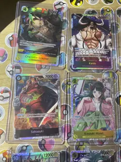 One Piece TCG 16 cards total Secret Rares! Multiple Sets! CCG Holo Artworks NM! - Image 2
