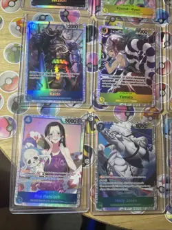 One Piece TCG 16 cards total Secret Rares! Multiple Sets! CCG Holo Artworks NM! - Image 4