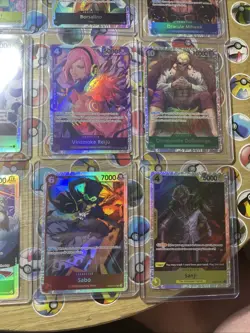One Piece TCG 16 cards total Secret Rares! Multiple Sets! CCG Holo Artworks NM! - Image 5