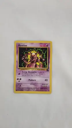 Mewtwo Pokemon Card #14 Black Star Promo HP 70. Non Holo Regular. - Image 1