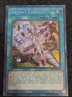 Yugioh 1x Instant Contact Secret NM 1st Edition POTE-EN052 - Image 1