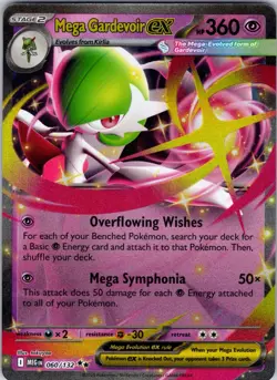 Mega Gardevoir ex - 060/132 ME01: Mega Evolution Pokemon NM Holo - Image 1