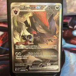 Pokemon N's Zoroark EX Journey Together Holo Special Illustration Rare 185/159 - Image 1